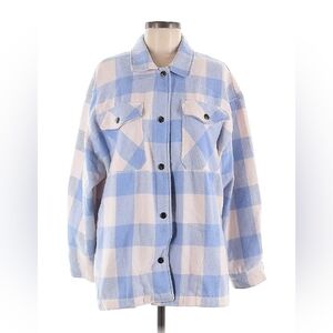 Lavender and White Plaid Women's Jacket